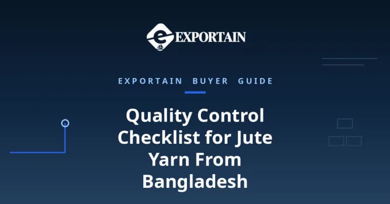 Quality Control Checklist for Jute Yarn From Bangladesh – jute yarn prepared for export in a clean