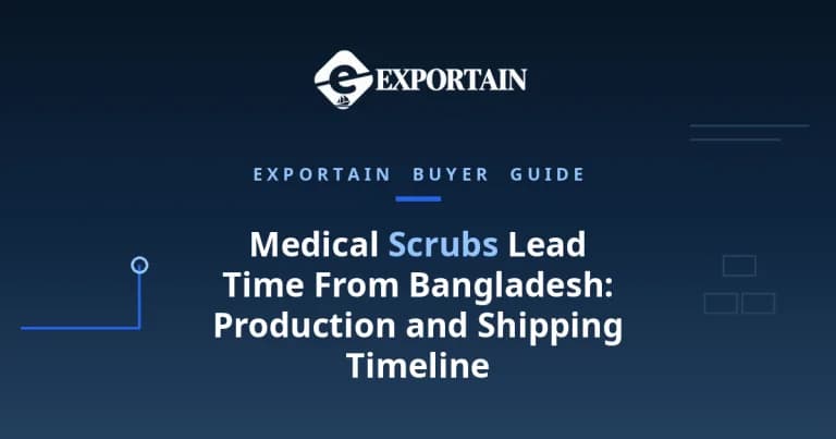 Medical Scrubs Lead Time From Bangladesh – medical scrubs prepared for export in a clean