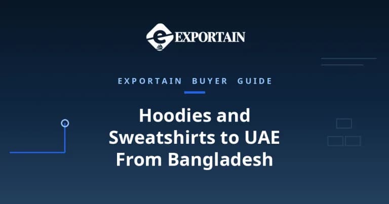Importing Hoodies and Sweatshirts From Bangladesh to UAE – hoodies and sweatshirts prepared for export in a clean