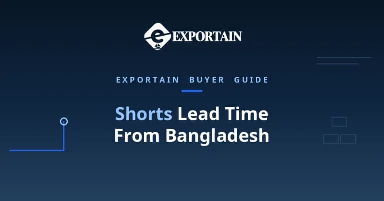 Shorts Lead Time From Bangladesh – shorts prepared for export in a clean