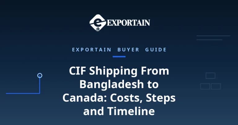 CIF Shipping From Bangladesh to Canada – a container ship being loaded by gantry cranes at Chittagong port at golden hour