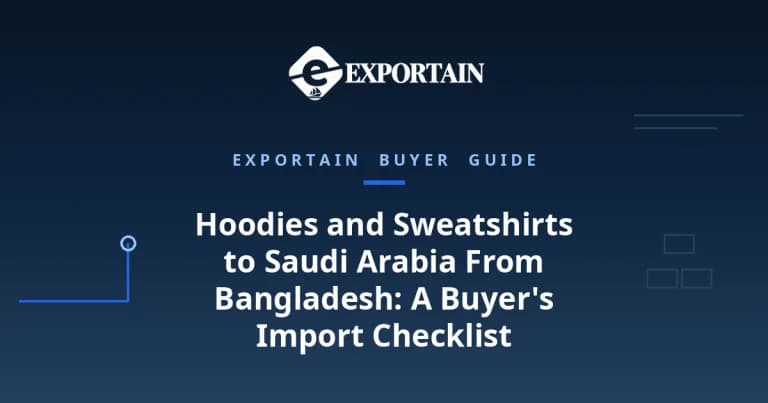 Hoodies and Sweatshirts From Bangladesh to Saudi Arabia – hoodies and sweatshirts prepared for export in a clean