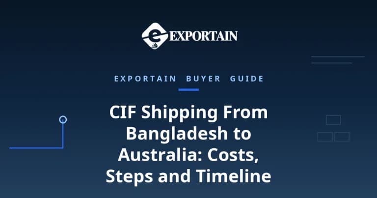CIF Shipping From Bangladesh to Australia – a container ship being loaded by gantry cranes at Chittagong port at golden hour