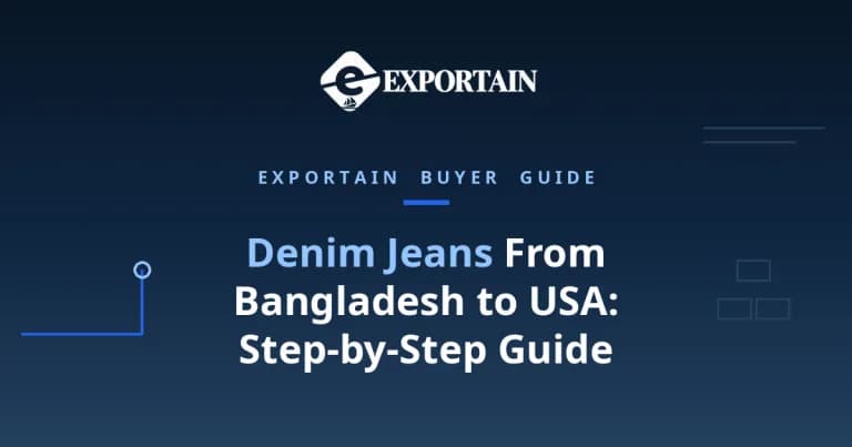 How to Import Denim Jeans From Bangladesh to USA – denim jeans prepared for export in a clean