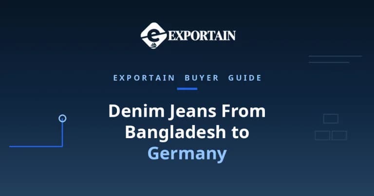 Denim Jeans From Bangladesh to Germany – denim jeans prepared for export in a clean production facility