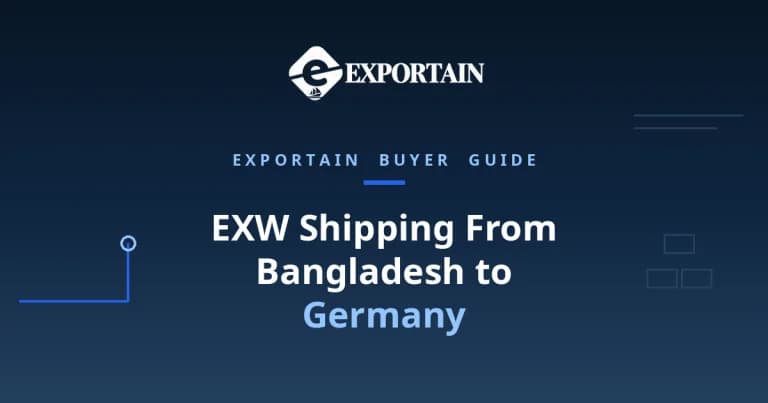 EXW shipping Bangladesh to Germany: container ship at Hamburg port for a buyer-side factory-gate guide
