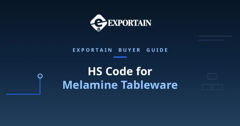 Navy title card: HS Code for Melamine Tableware classification guide