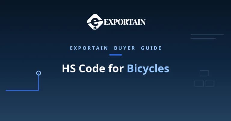 Navy title card: HS Code for Bicycles classification guide
