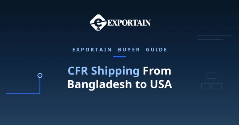 Navy title card: CFR Shipping From Bangladesh to USA