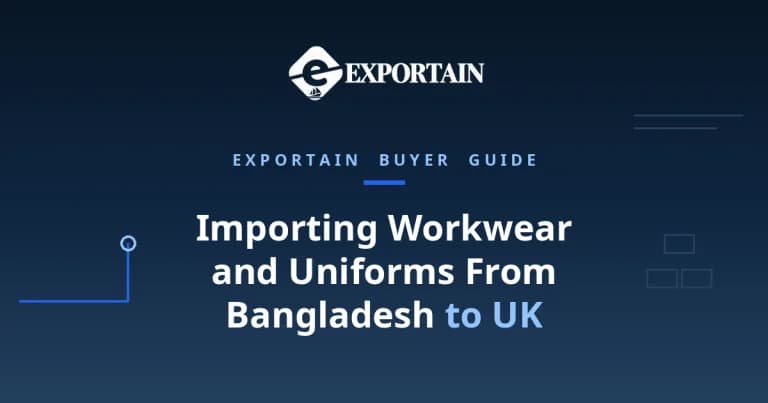 Navy title card: Importing Workwear and Uniforms From Bangladesh to UK