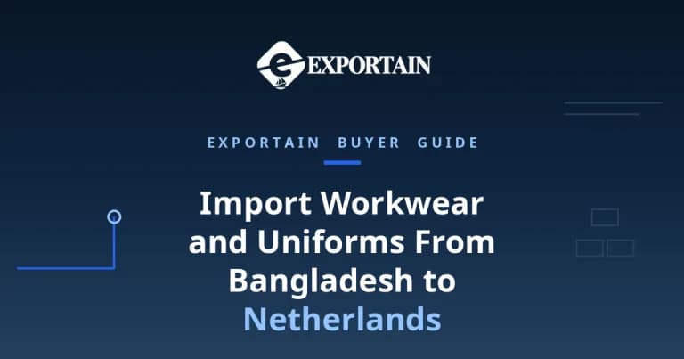 How to Import Workwear and Uniforms From Bangladesh to Netherlands - export-ready workwear in a clean facility