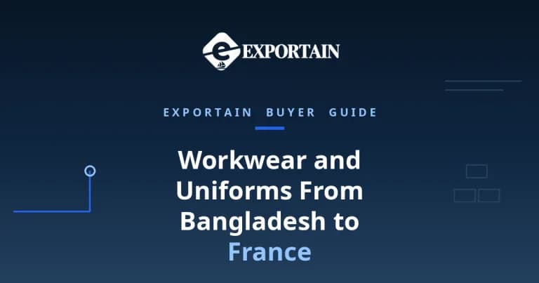 Workwear and Uniforms From Bangladesh to France β workwear and uniforms prepared for export in a clean facility.