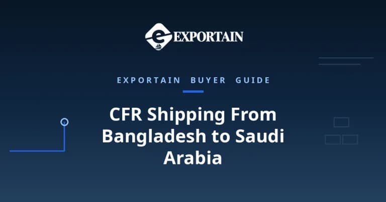 CFR Shipping From Bangladesh to Saudi Arabia - a container ship loaded by cranes at Chittagong port at golden hour