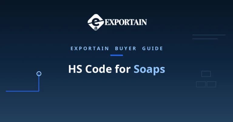 Navy title card: HS Code for Soaps classification guide