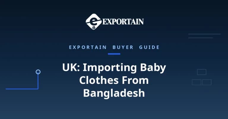 Navy title card: UK guide to importing baby clothes from Bangladesh