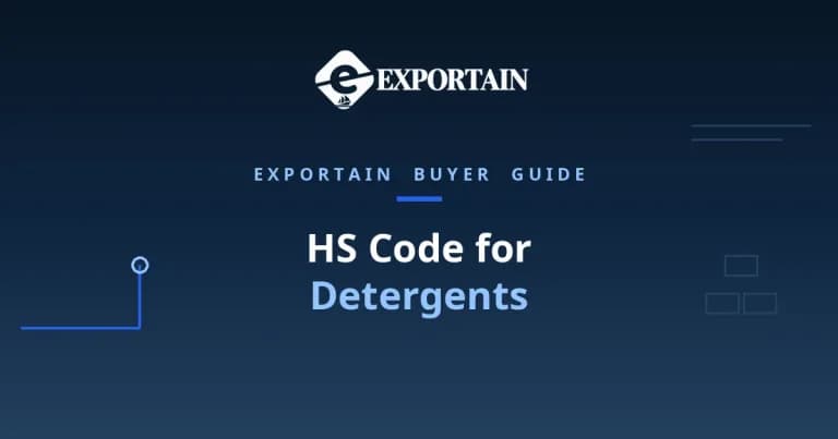 Navy title card: HS Code for Detergents classification guide for importers