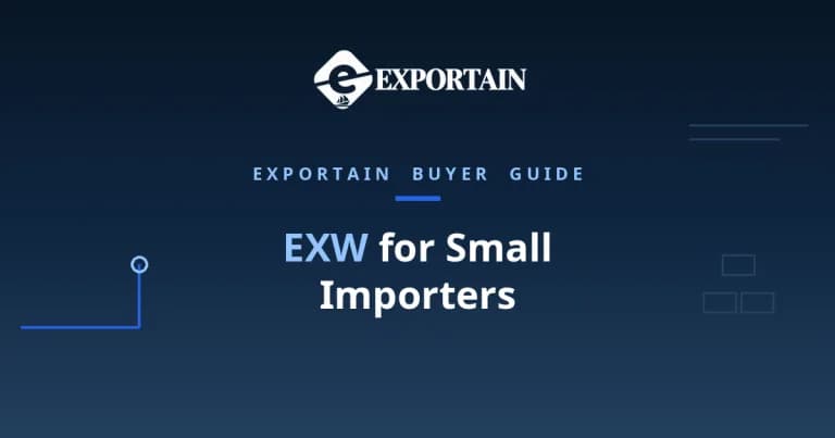 Navy title card: EXW for Small Importers, first-order decision guide
