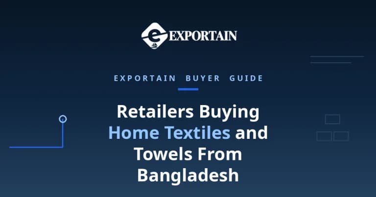 Navy title card: Retailers Buying Home Textiles and Towels From Bangladesh