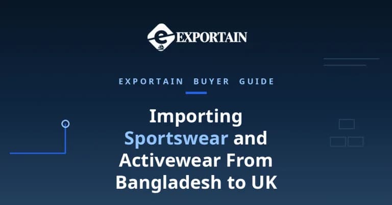 Importing Sportswear and Activewear From Bangladesh to UK – title card