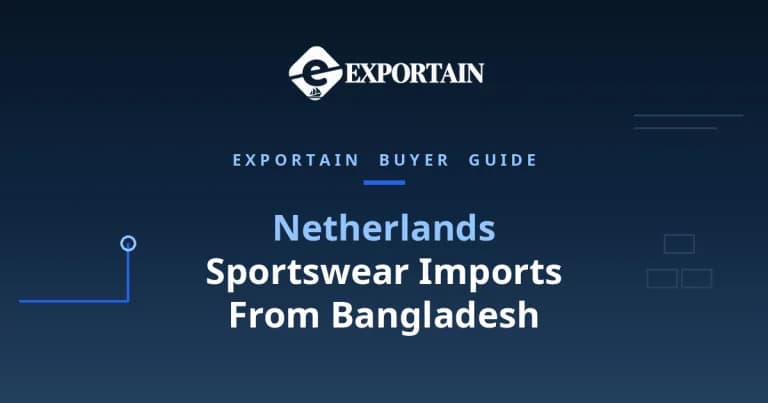 Navy title card: Netherlands Sportswear Imports From Bangladesh