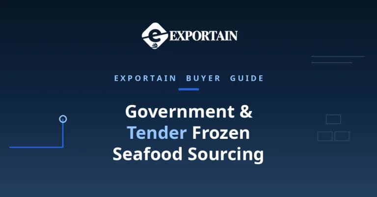 Navy title card: Government and Tender Frozen Seafood Sourcing