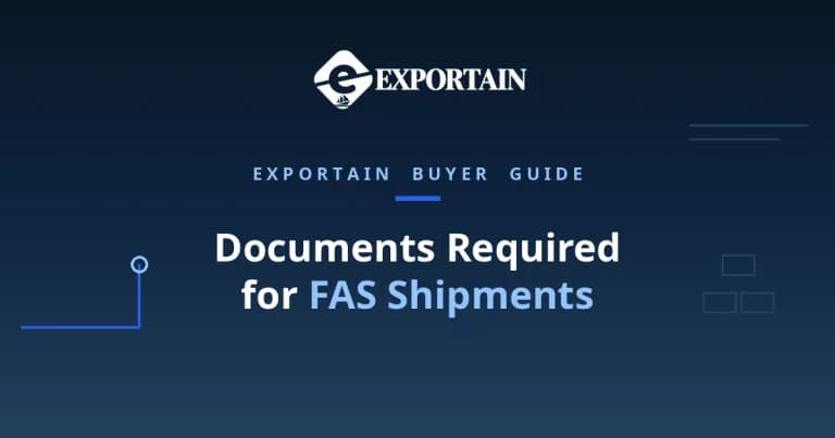 Navy title card: Documents Required for FAS Shipments