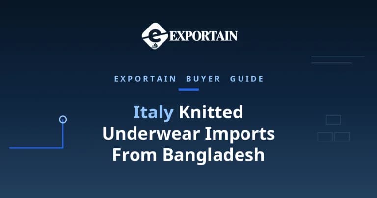 Navy title card: Italy Knitted Underwear Imports From Bangladesh