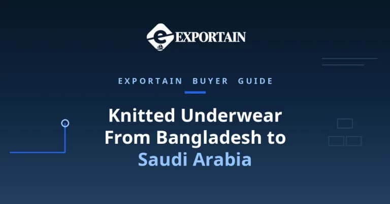 Navy title card: Knitted Underwear From Bangladesh to Saudi Arabia