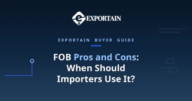 Navy title card: FOB pros and cons for importers deciding when to use FOB