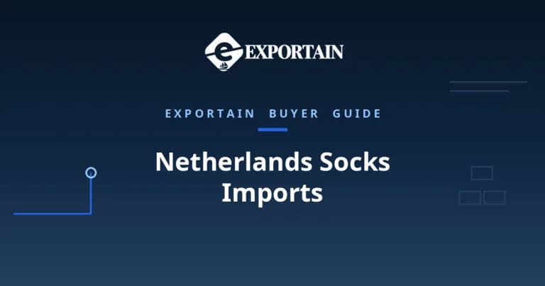 Navy title card: Netherlands Socks Imports, Rotterdam, EBA Duty and VAT