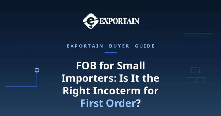 Navy title card: FOB for small importers and the first-order decision