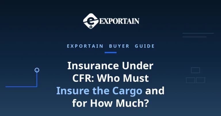 Navy title card: Insurance Under CFR, who must insure the cargo and for how much