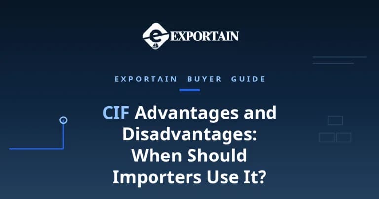 Navy title card: CIF Pros and Cons for Importers, When to Use It and When Not