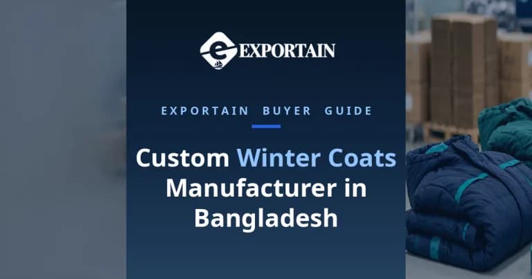 Custom Winter Coats Manufacturer in Bangladesh – winter coats prepared for export in a clean, modern facility