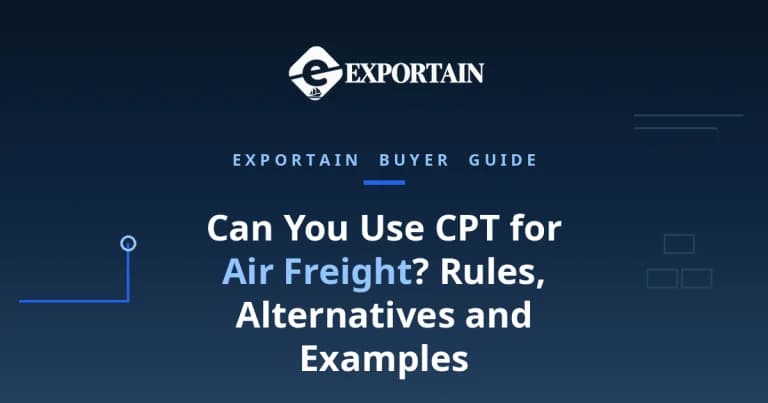 Navy title card: Can You Use CPT for Air Freight, with Air Freight highlighted
