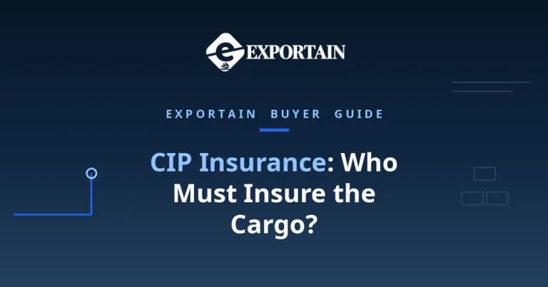 Navy title card: CIP Insurance, who must insure the cargo and for how much