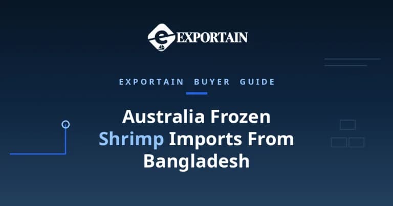 Navy title card: Australia Frozen Shrimp Imports From Bangladesh