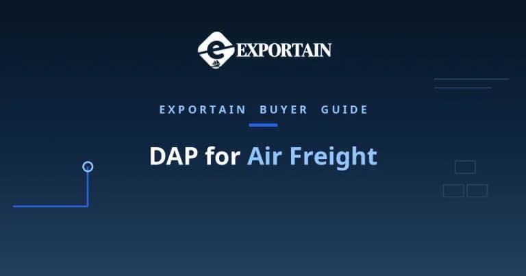 Navy title card: DAP for Air Freight, with Air Freight highlighted