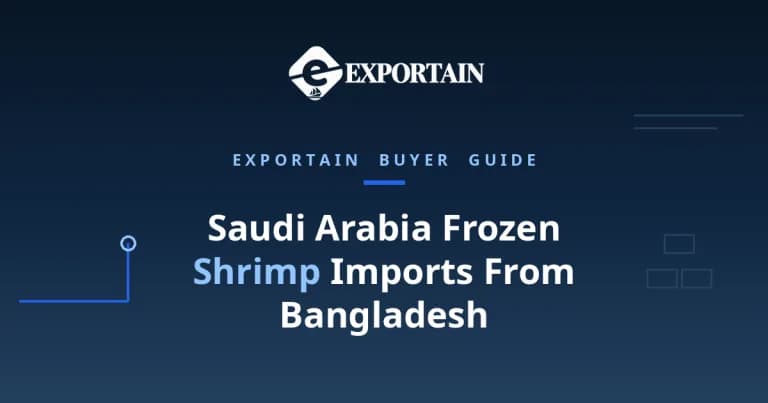 Navy title card: Saudi Arabia Frozen Shrimp Imports From Bangladesh