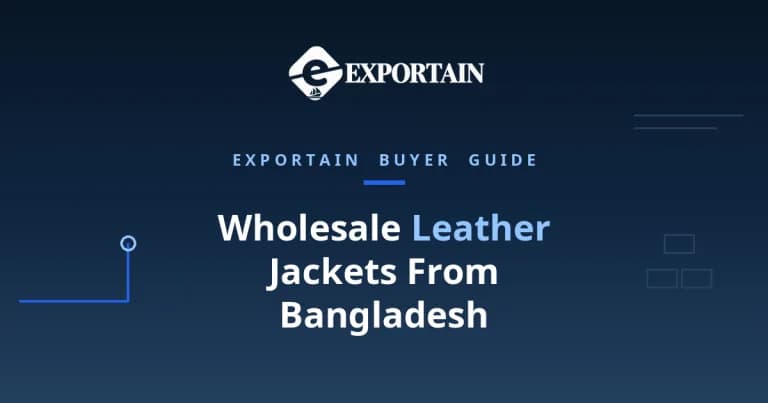 Navy title card: Wholesale Leather Jackets From Bangladesh, prices, MOQ and supplier checks