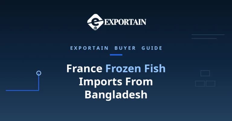 Navy title card: France Frozen Fish Imports From Bangladesh