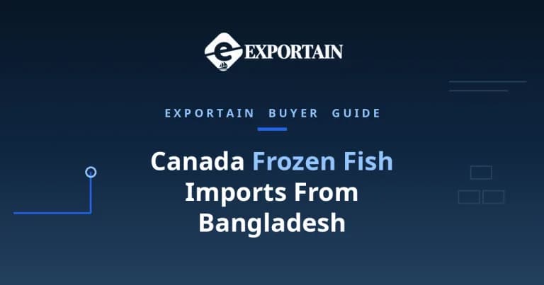 Navy title card: Canada Frozen Fish Imports From Bangladesh