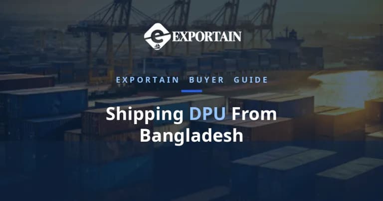 Shipping DPU From Bangladesh – a container ship being loaded by gantry cranes at Chittagong port at golden hour