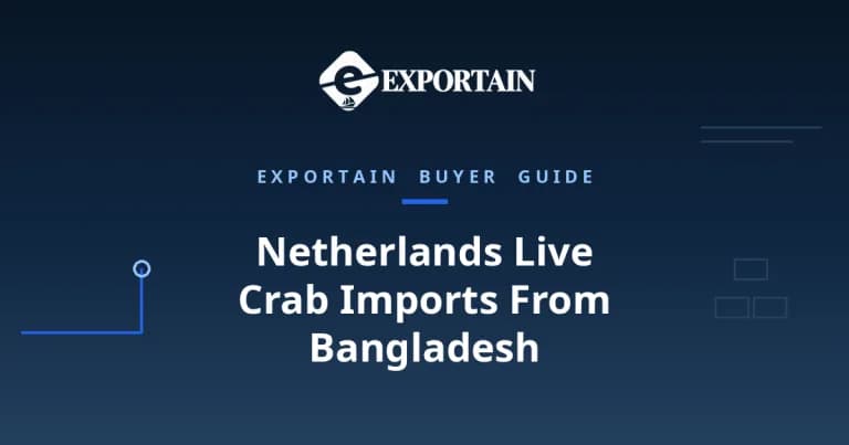 Navy title card: Netherlands Live Crab Imports From Bangladesh