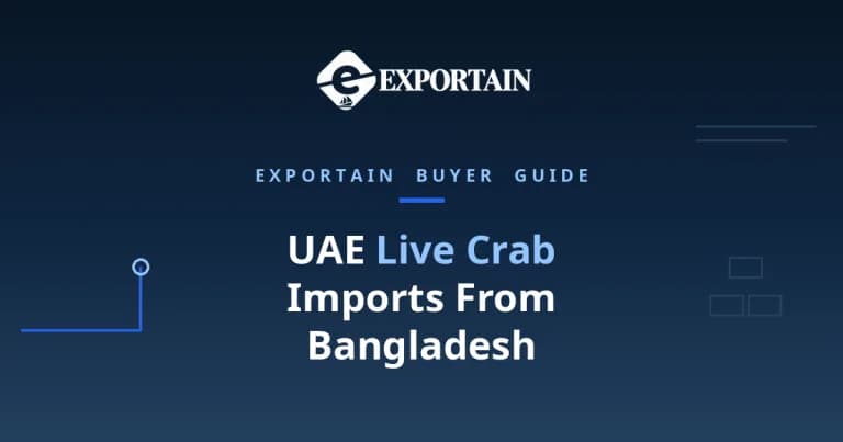 Navy title card: UAE Live Crab Imports From Bangladesh