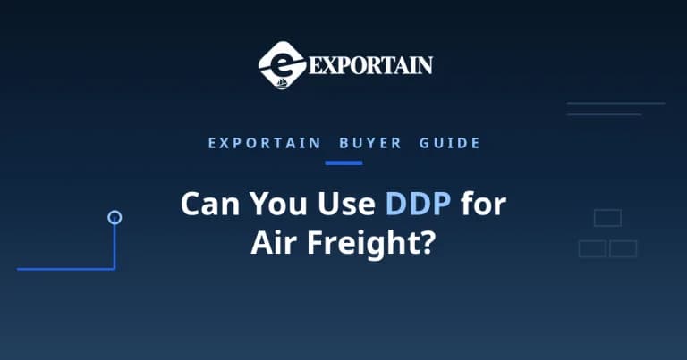 Navy title card: Can You Use DDP for Air Freight, with DDP highlighted