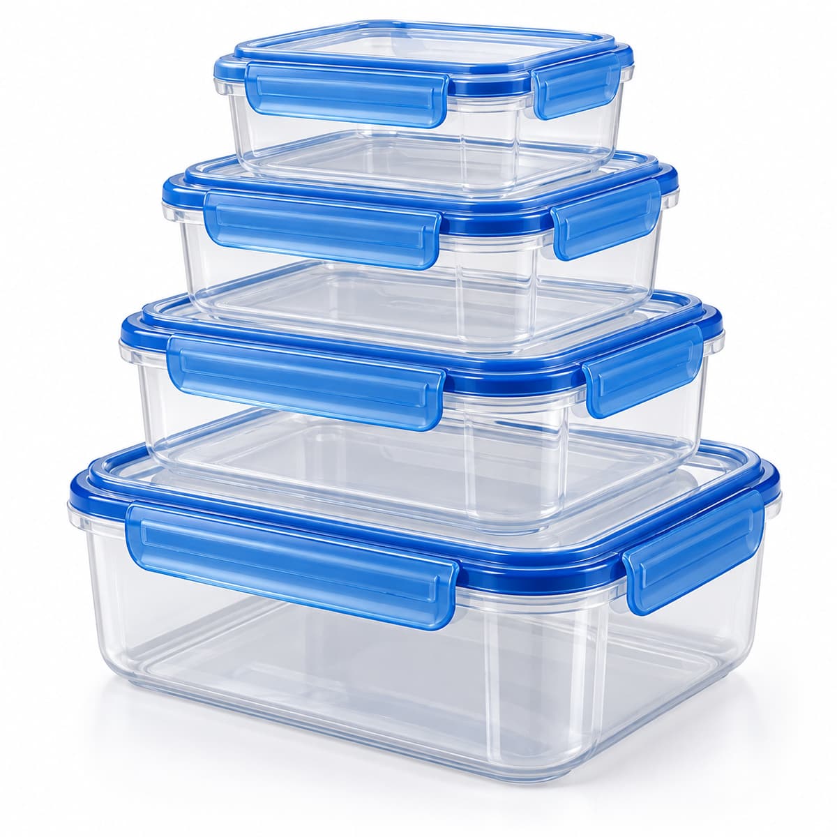 Airtight Plastic Food Storage Container Set, 5 Pieces